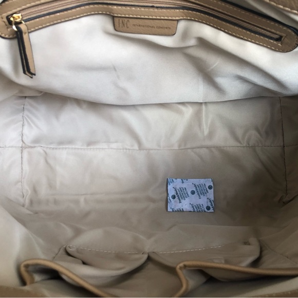 INC International Concepts Zoiey 2-1 Tote, Brown (New Camel), NWT - Picture 5 of 7